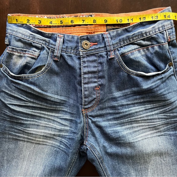 Area Sixty Two Blue Button Up Denim Jeans, size 29w 32l - Picture 2 of 10